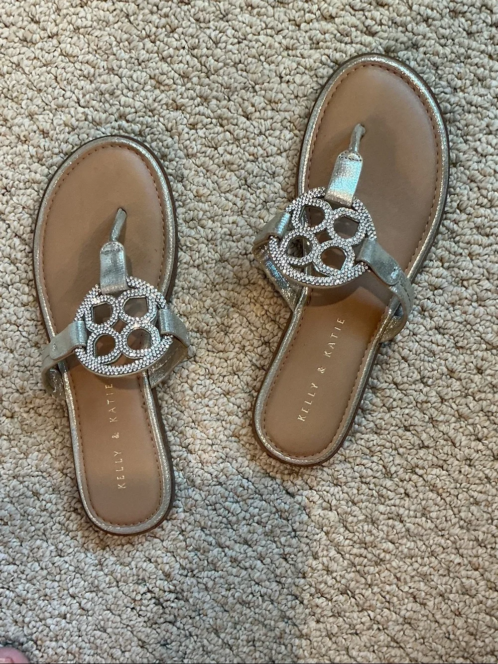 Kelly & Katie metallic gold